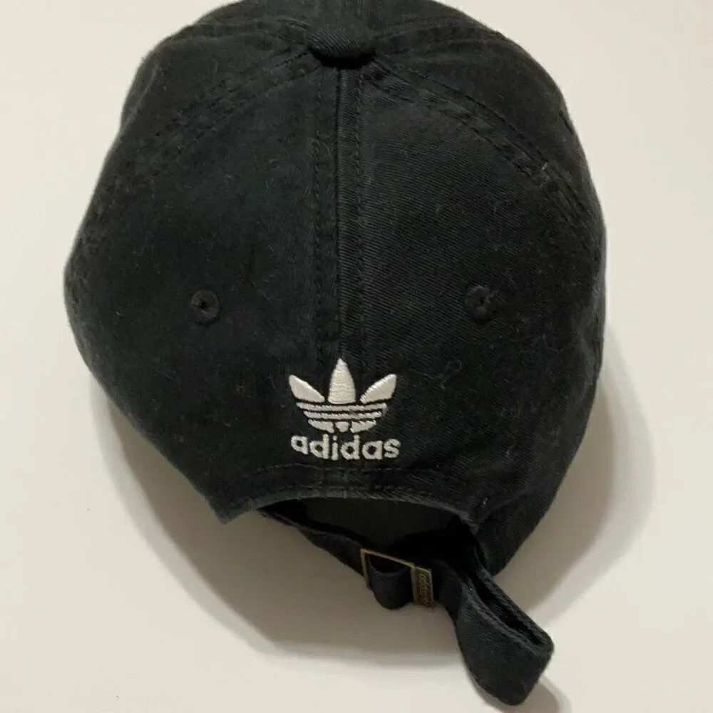 Adidas Ballcap. Black with white logo. One size.